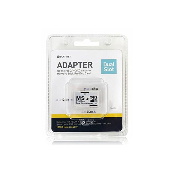 Adattatore da 2 Micro-SD a Memory Stick Pro Duo