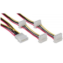 Cavo sdoppiato alimentazione da 1Molex a 2Molex con angolo 90°