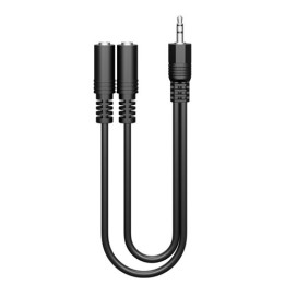Cavo sdoppiatore Jack 3,5" 1M/2F stereo 0,2 m