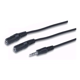 Cavo sdoppiatore Jack 3,5" 1M/2F stereo 1,8 m
