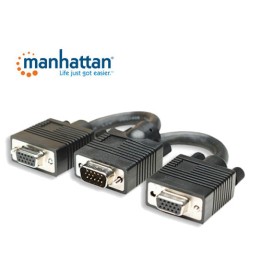 Cavo sdoppiatore monitor VGA 15p.