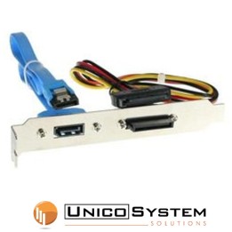 Cavo slot I-Sata a e-SATA 1 porta con alimentazione