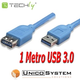 Cavo USB 3.0 prolunga A-A M-F 1 Metro