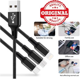 Cavo USB Multiplo, 3 in 1 Ricarica USB - Confezione 2pz