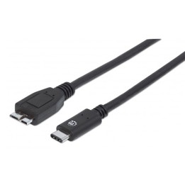 Cavo USB TYPE-C a Micro B Maschio / Maschio 1m Nero