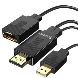 Adattatore da HDMI a Display Port con USB/Audio