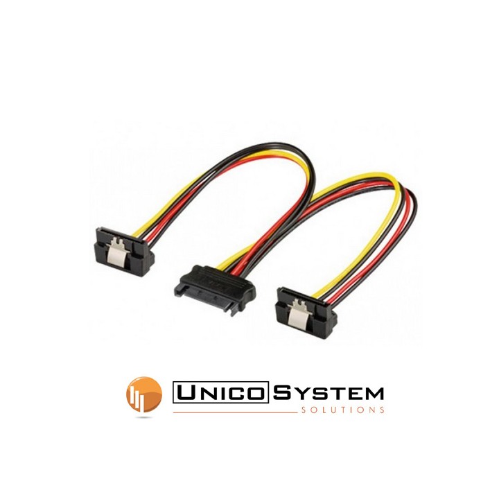 Cavo x2 Alimentazione SATA 90°