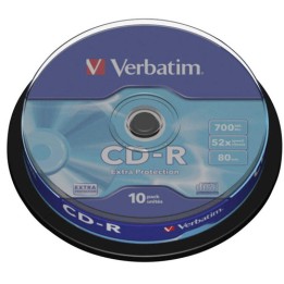 CD Verbatim - CD-R - 700 Mb - 52x - Extra Protection - Spindle - 43437 (conf.10)