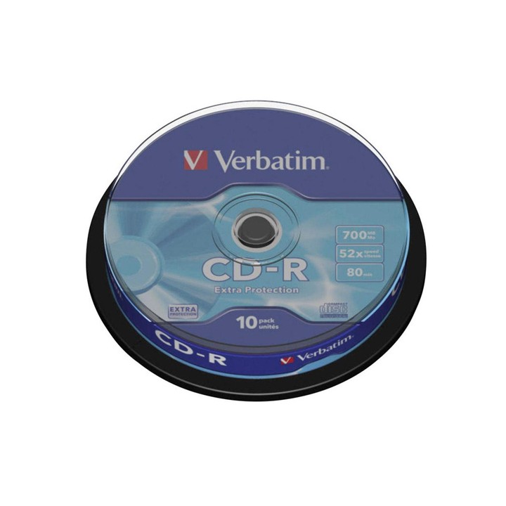CD Verbatim - CD-R - 700 Mb - 52x - Extra Protection - Spindle - 43437 (conf.10)