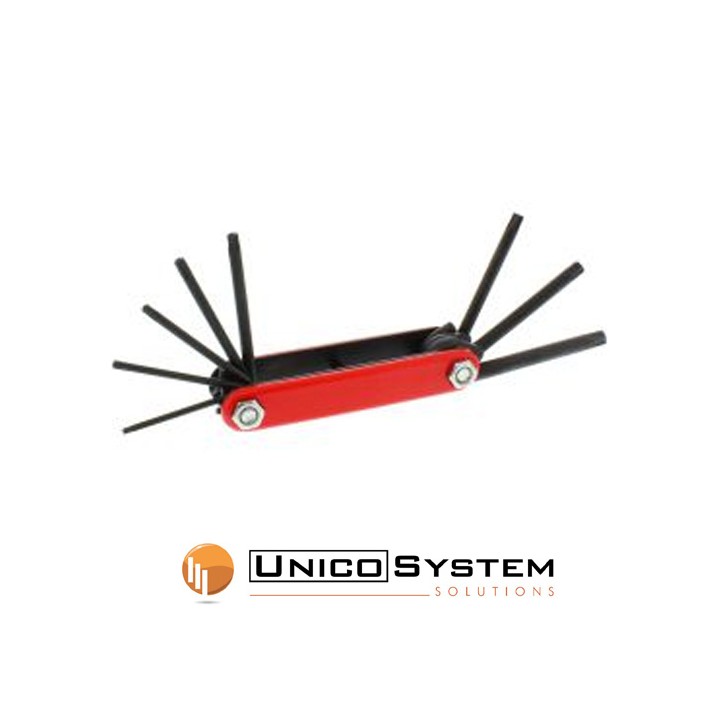 Chiavi Multitool Torx maschio su supporto tascabile, assortimento 8pz
