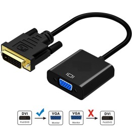 Convertitore DVI-D (24+1) Maschio / VGA 15 poli femmina