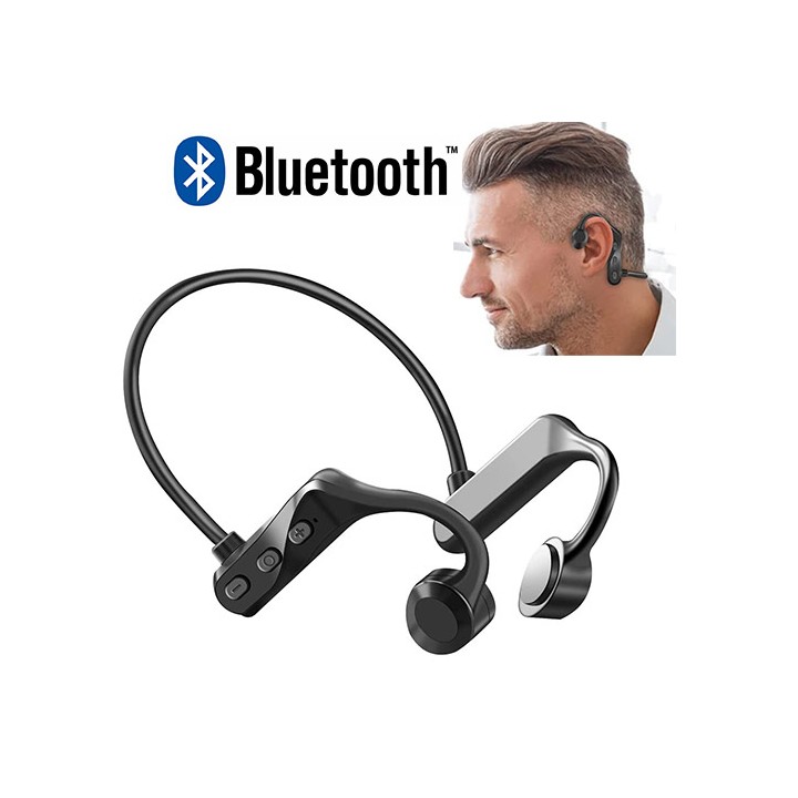 Cuffie Bluetooth a conduzione ossea auricolari sportivi con microfono IPX7 Impermeabili