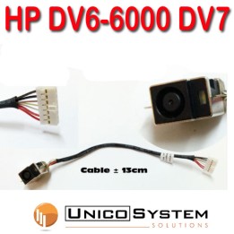 DC Power HP PAVILION DV6-6000, DV7-6000 con cavo 13 cm