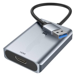 Adattatore da USB a HDMI in Alluminio 1080P | Compatibile Windows e Mac OS