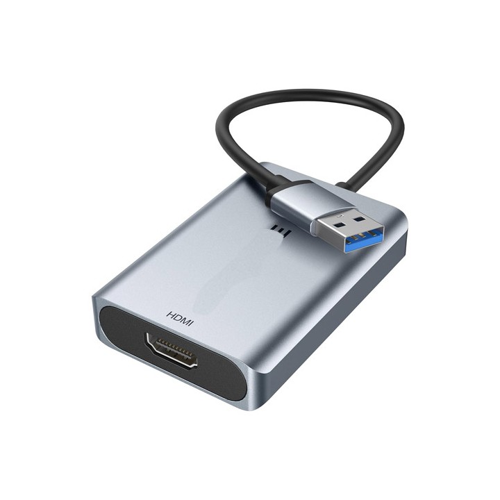Adattatore da USB a HDMI in Alluminio 1080P | Compatibile Windows e Mac OS