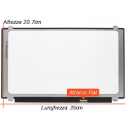 Display Slim LED 15,6" 30 pin 2 cm FULL HD SMALL con Supporti Viti