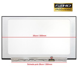 Display Slim LED 15,6" 30pin 2cm PCB 28cm IPS FULL HD SMALL