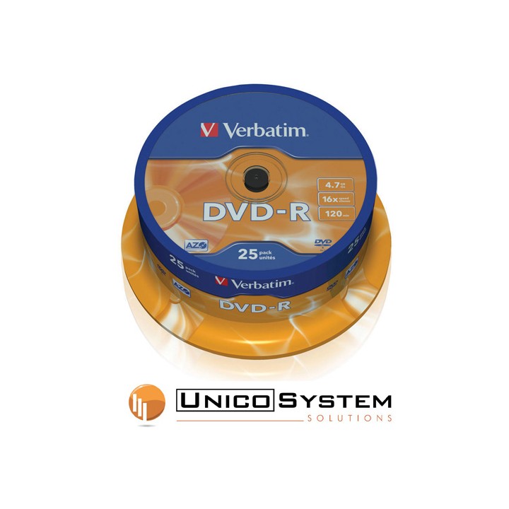 DVD-R 4.7 GB 16x Verbatim 25pz