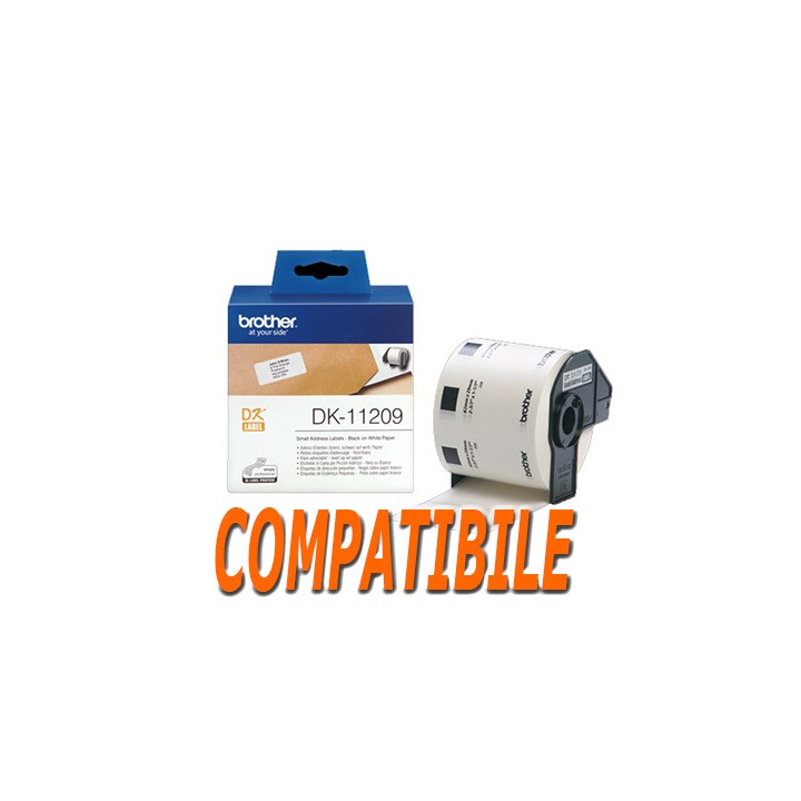 Etichette Adesive Compatibili DK11209  - 29mm X 62mm - 800