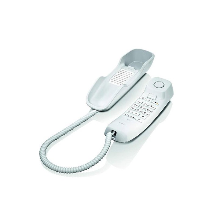 Gigaset DA210 Telefono Fisso, Installabile a Parete, Bianco PSTN