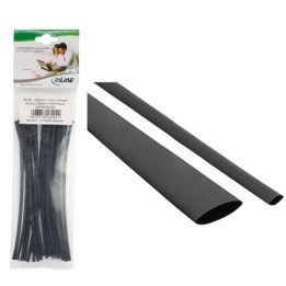 Guaina termorestringente rapporto 2 : 1 da 4mm a 2mm, lunghezza manicotti 200mm neri, 20pz