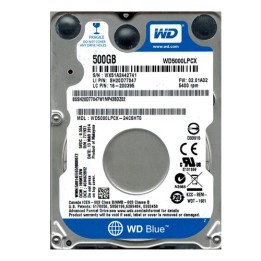Hard Disk 500 Gbyte 2.5" Sata WD WD5000LPCX
