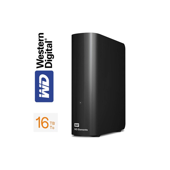 Hard Disk Esterno 16 Terabyte USB 3.5"  WD ELEMENTS Ricondizionato