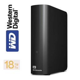 Hard Disk Esterno 18 Terabyte USB 3.5"  WD ELEMENTS Ricondizionato