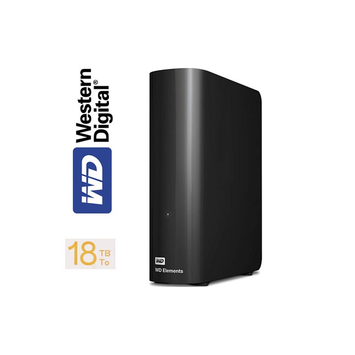 Hard Disk Esterno 18 Terabyte USB 3.5"  WD ELEMENTS Ricondizionato