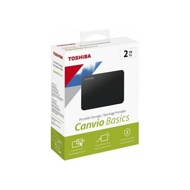 Hard Disk Esterno 2 Terabyte USB 2.5" CANVIO BASIC