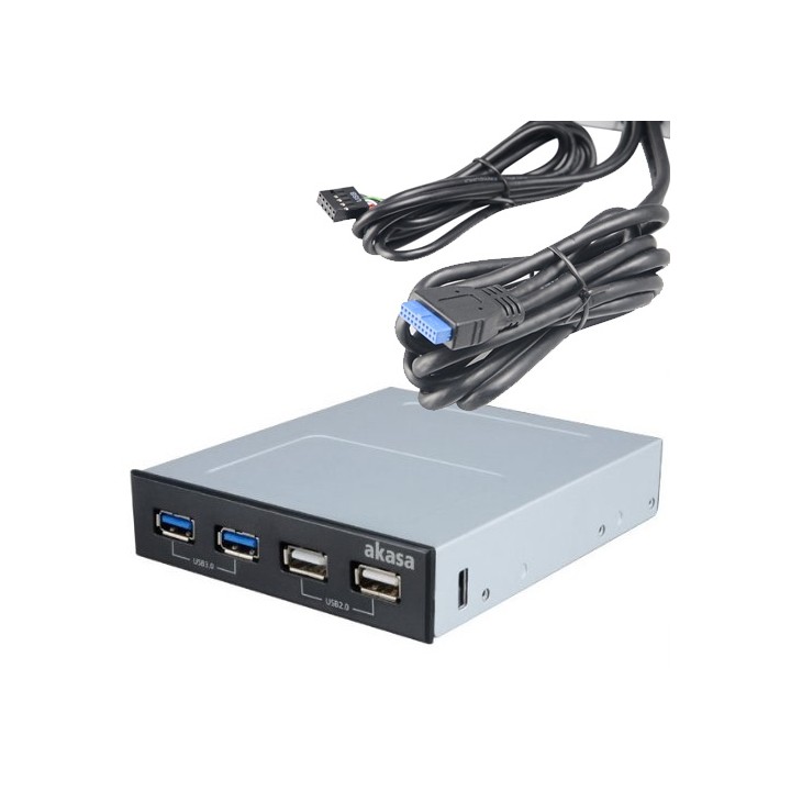 HUB 2xUSB 2.0 + 2xUSB 3.0 AKASA AK-ICR-12