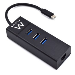 Hub Type-C 3 Porte USB 3.1 Gen1 (USB 3.0) Type C con porta LAN Giga
