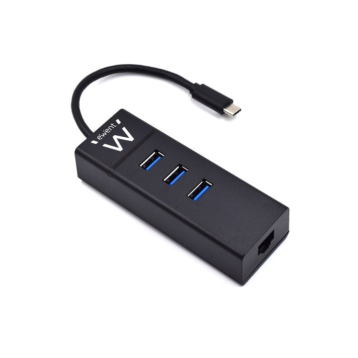 Hub Type-C 3 Porte USB 3.1 Gen1 (USB 3.0) Type C con porta LAN Giga