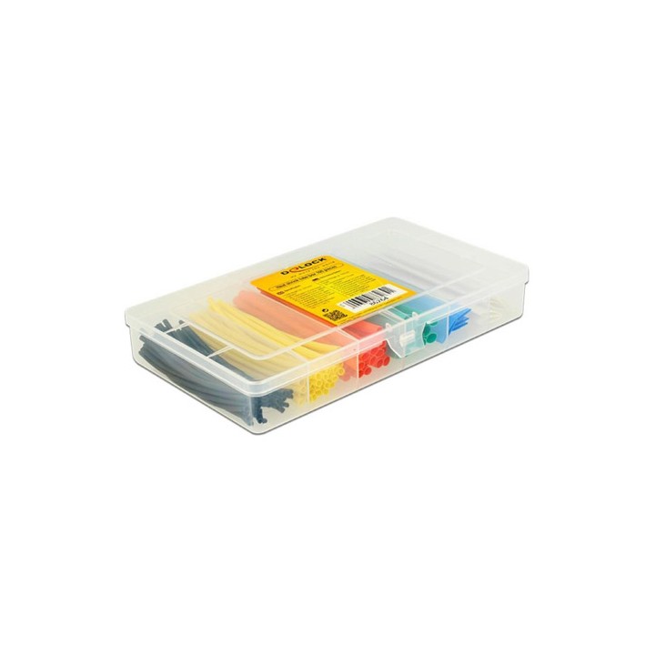 Kit 100 Tubi Colorati Guaina Termorestringente per Isolamento Cavi