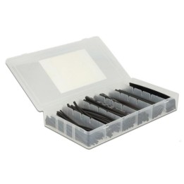 Kit 100 Tubi Guaina Termorestringente Nero per Isolamento Cavi